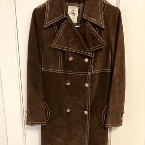 70’s Vintage Brown Suede Coat by Gassy Jack - XS (fits petite)